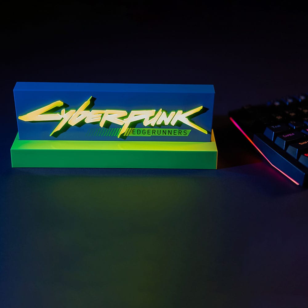 Cyberpunk Edgerunner LED-Ljuslogo 22 cm Neamedia Icons