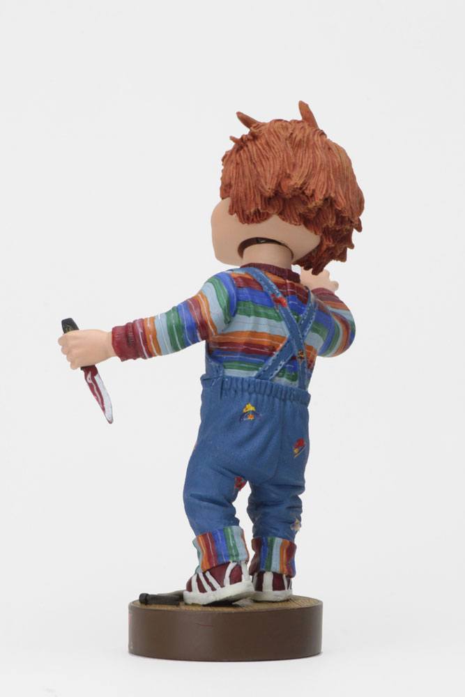 Chucky Head Knocker Bobble-Head med Kniv 18 cm NECA