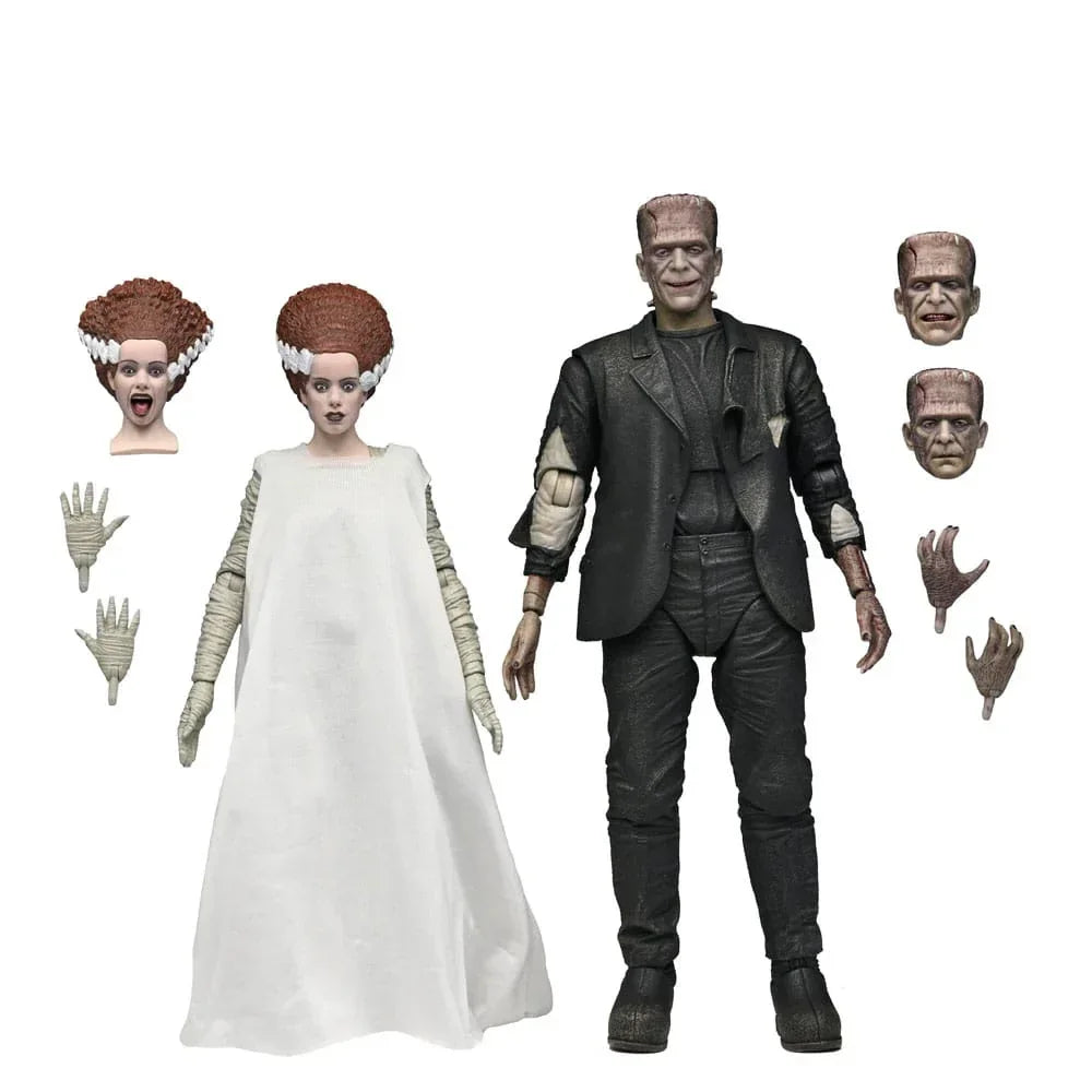 Universal Monsters Action Figur 2-Pack: Bride of Frankenstein 90-årsjubileum – Monstret och Hans Maka 18 cm NECA