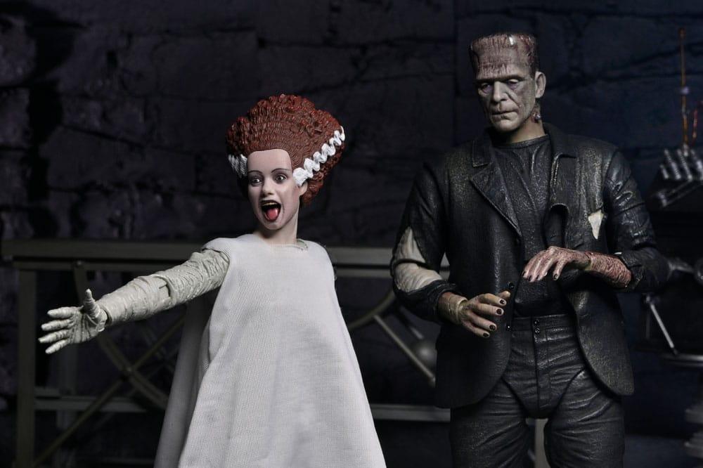 Universal Monsters Action Figur 2-Pack: Bride of Frankenstein 90-årsjubileum – Monstret och Hans Maka 18 cm NECA