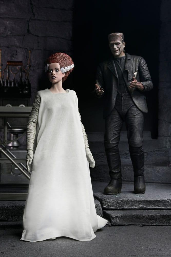 Universal Monsters Action Figur 2-Pack: Bride of Frankenstein 90-årsjubileum – Monstret och Hans Maka 18 cm NECA