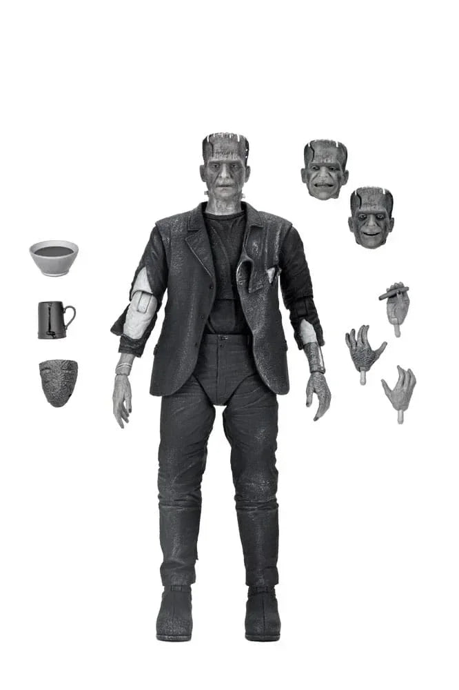 Universal Monsters Action Figur Ultimate Frankenstein's Monster (Bride of Frankenstein) (B&W) 18 cm NECA