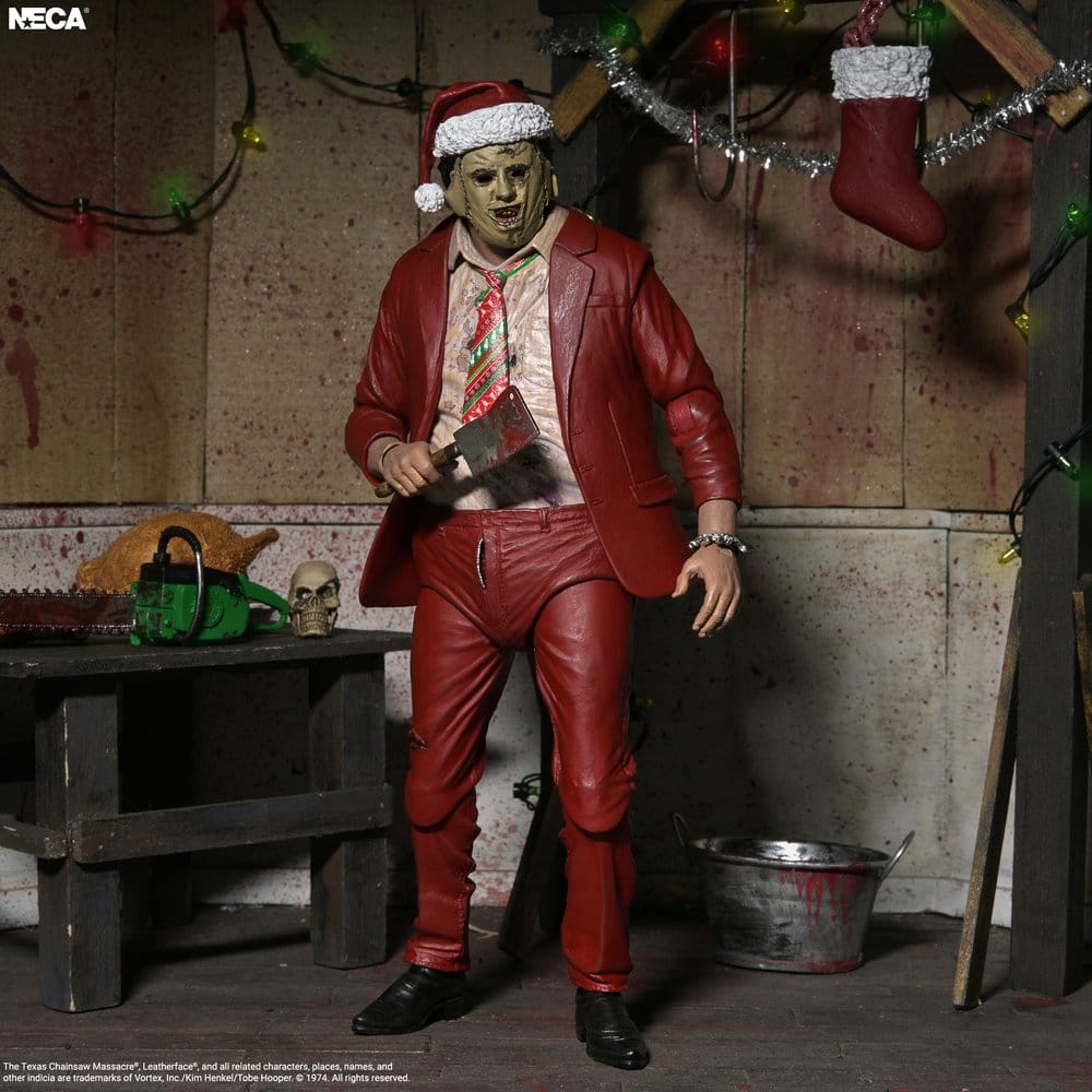 Texas Chainsaw Massacre Ultimate Action Figur Santa Leatherface 18 cm