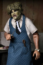 Texas Chainsaw Massacre Klädd Action Figur Leatherface med Gamla Dam Mask 20 cm NECA