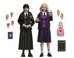 Wednesday Action Figur 2 Pack - Wednesday Addams (Nevermore Uniform) och Enid 20 cm NECA