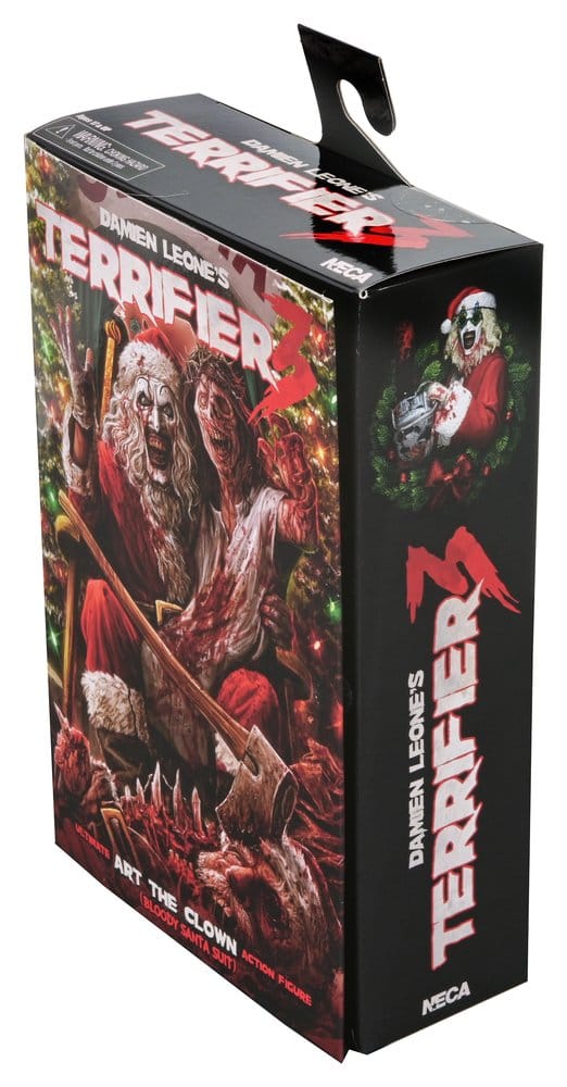 Terrifier 3 Actionfigur Ultimate Santa Suit Art the Clown (Blodig Version) 18 cm