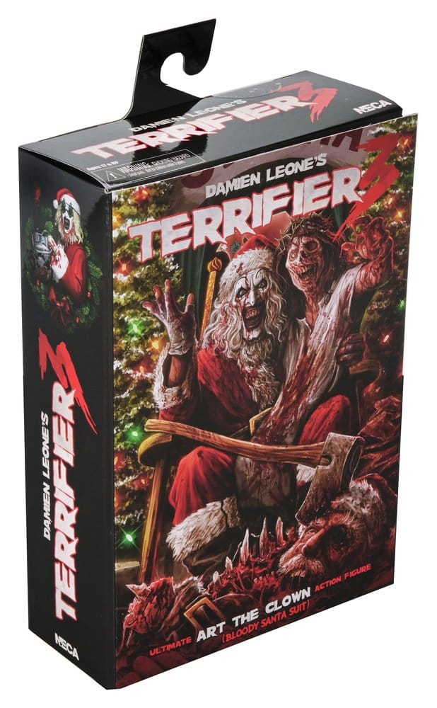 Terrifier 3 Actionfigur Ultimate Santa Suit Art the Clown (Blodig Version) 18 cm