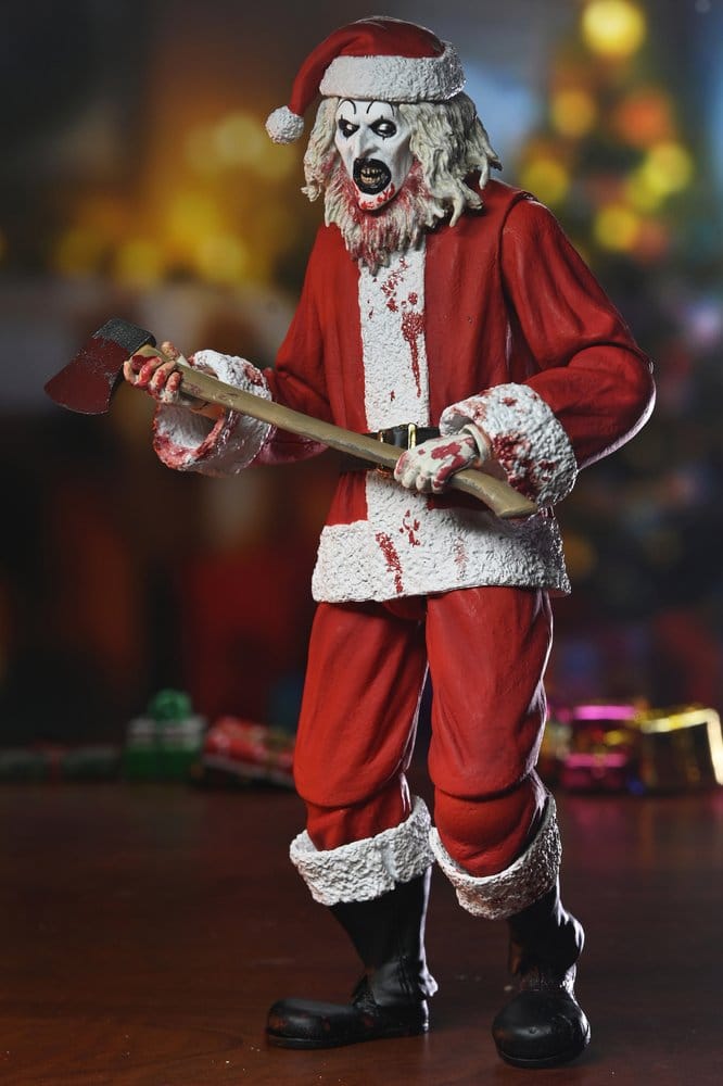 Terrifier 3 Actionfigur Ultimate Santa Suit Art the Clown (Blodig Version) 18 cm