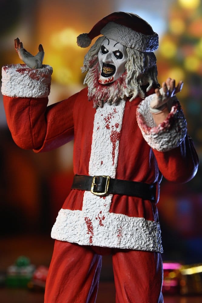 Terrifier 3 Actionfigur Ultimate Santa Suit Art the Clown (Blodig Version) 18 cm