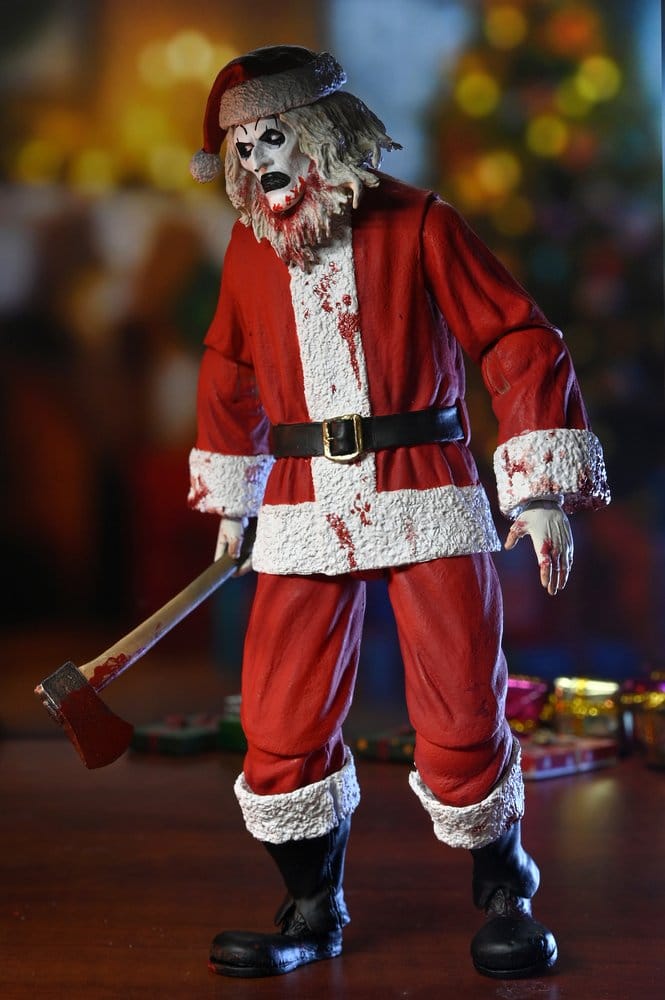 Terrifier 3 Actionfigur Ultimate Santa Suit Art the Clown (Blodig Version) 18 cm
