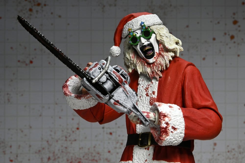 Terrifier 3 Actionfigur Ultimate Santa Suit Art the Clown (Blodig Version) 18 cm