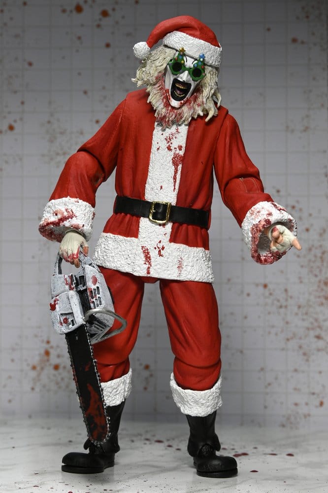 Terrifier 3 Actionfigur Ultimate Santa Suit Art the Clown (Blodig Version) 18 cm
