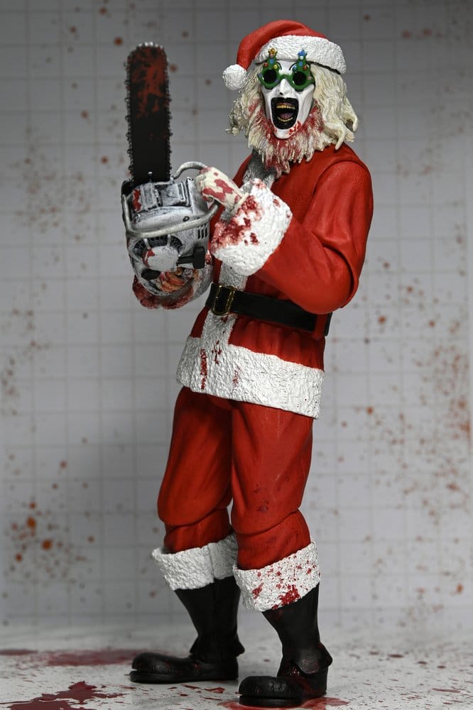 Terrifier 3 Actionfigur Ultimate Santa Suit Art the Clown (Blodig Version) 18 cm