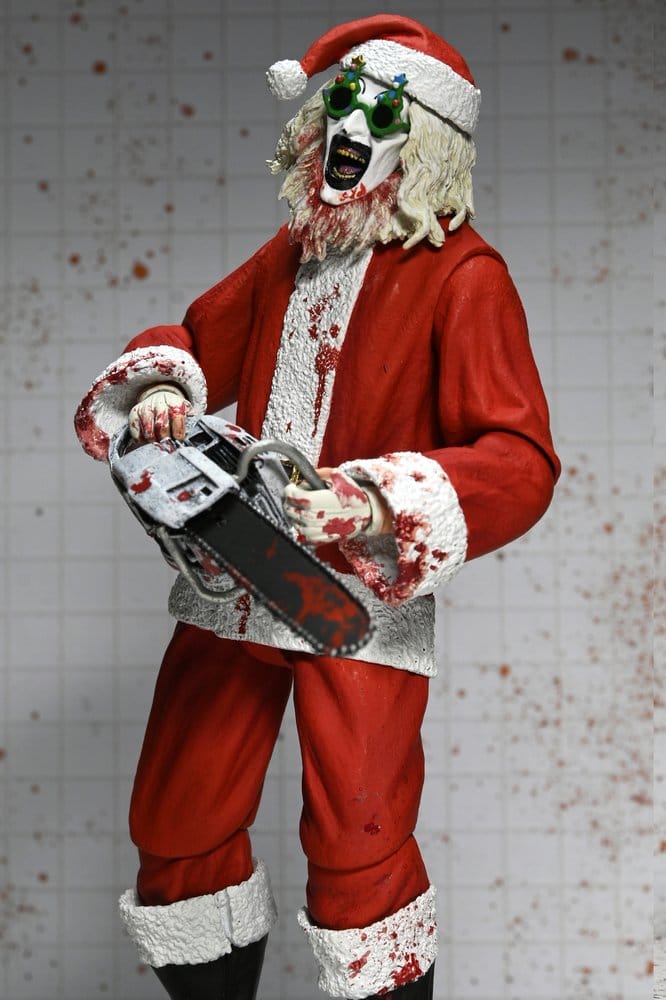Terrifier 3 Actionfigur Ultimate Santa Suit Art the Clown (Blodig Version) 18 cm