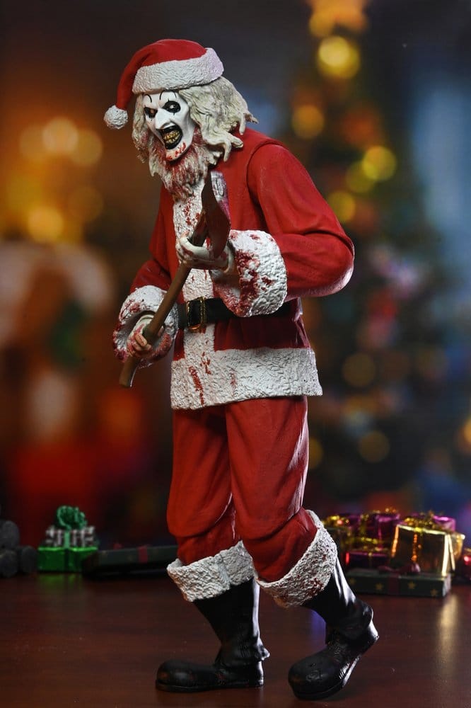 Terrifier 3 Actionfigur Ultimate Santa Suit Art the Clown (Blodig Version) 18 cm