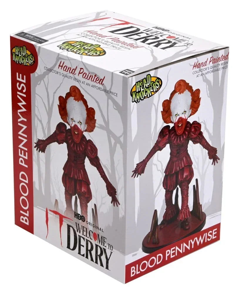 Det: Välkommen till Derry Huvudknackare Blod Pennywise 19 cm NECA