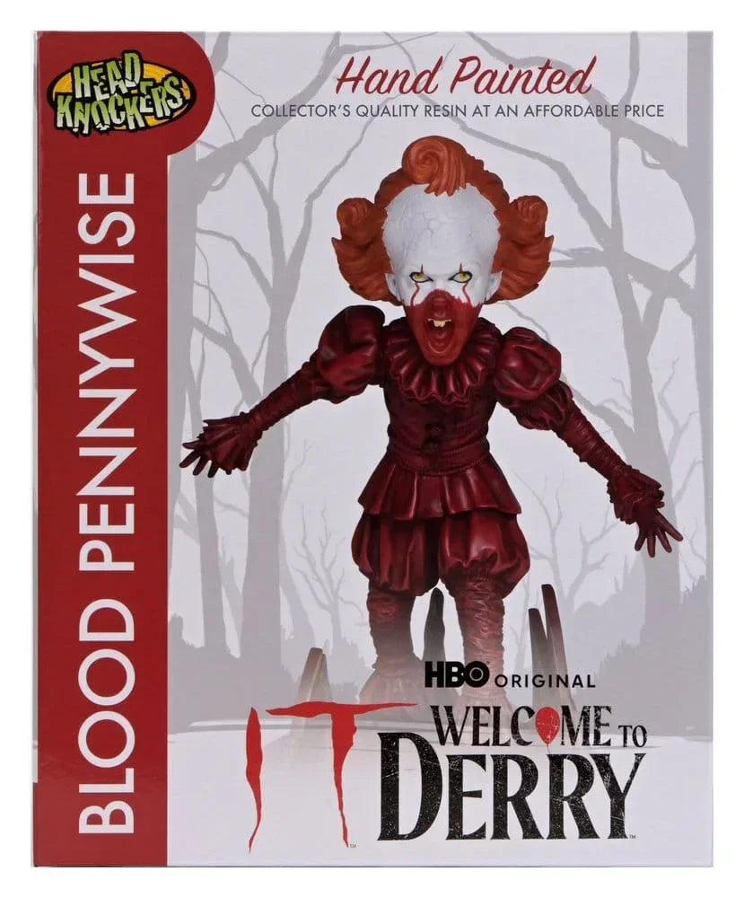 Det: Välkommen till Derry Huvudknackare Blod Pennywise 19 cm NECA