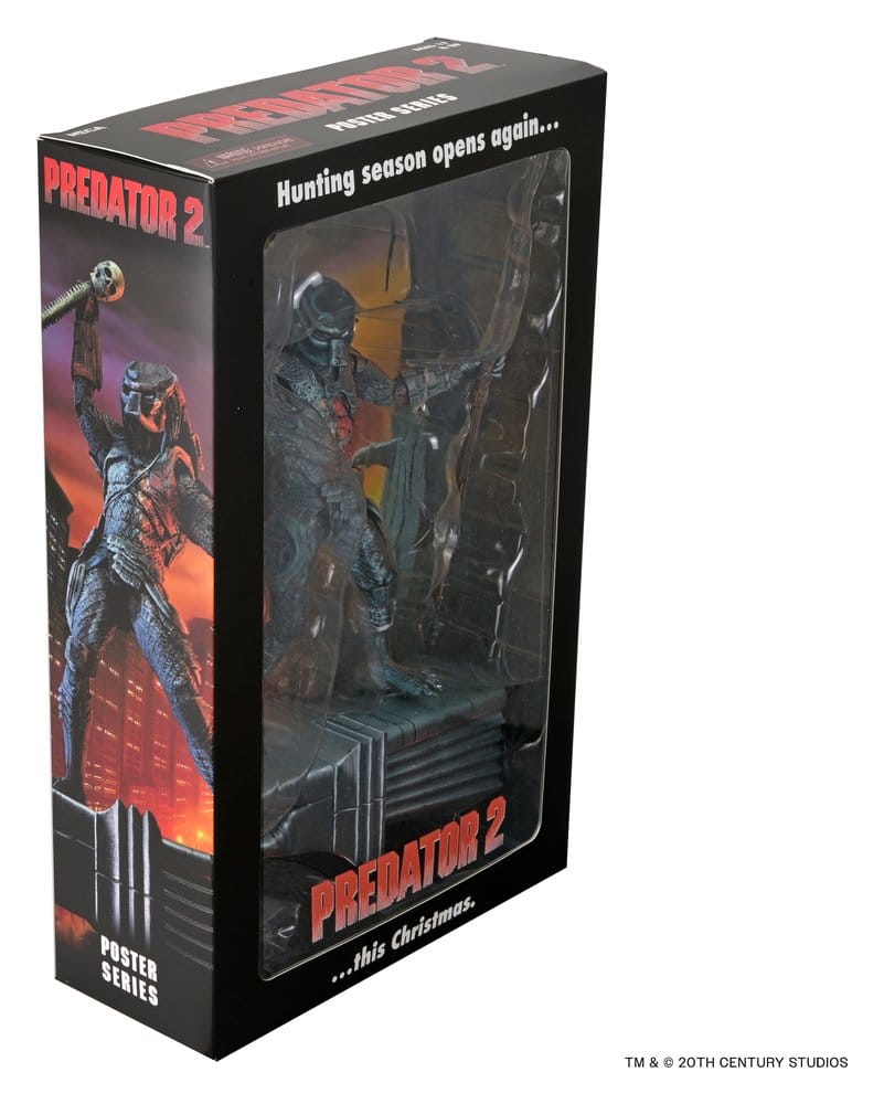 Predator 2 Action Figur City Hunter Poster Series 18 cm