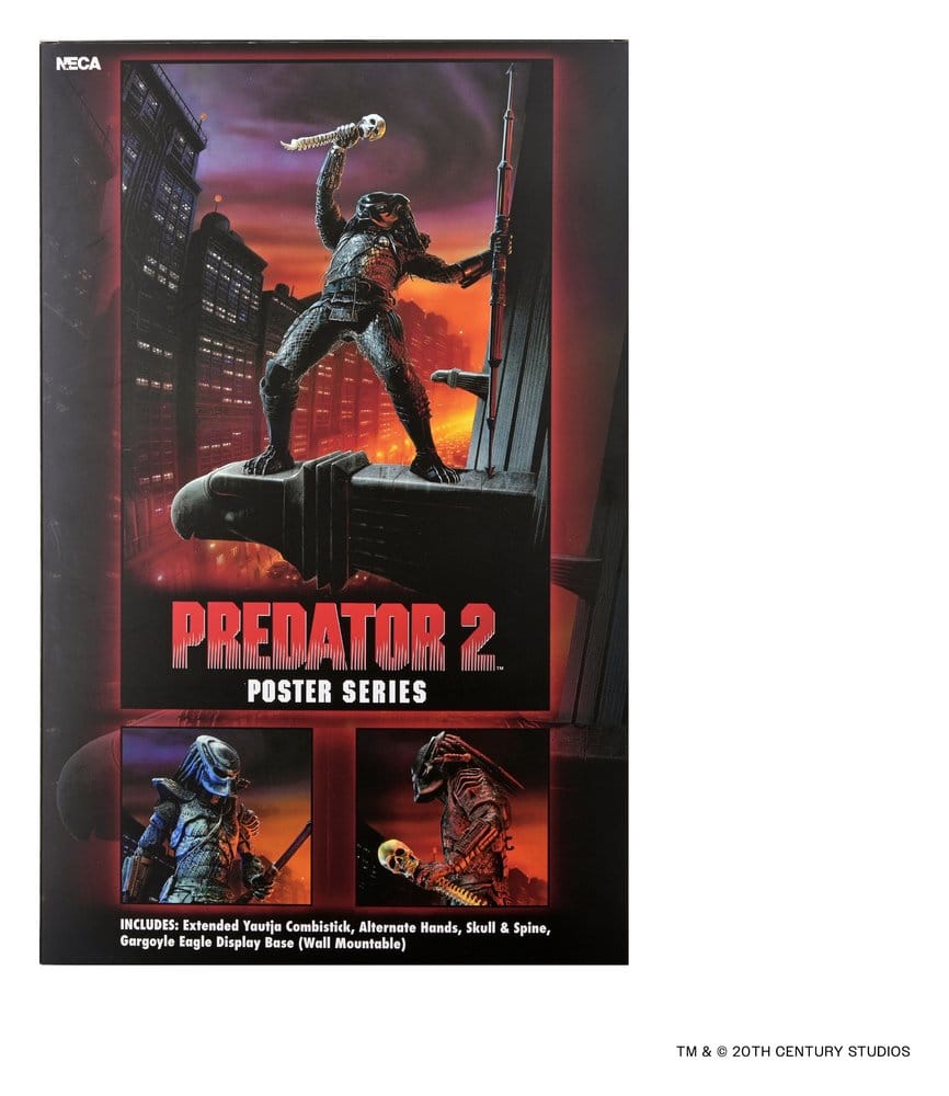 Predator 2 Action Figur City Hunter Poster Series 18 cm