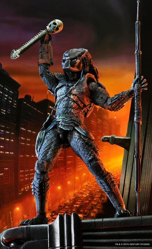 Predator 2 Action Figur City Hunter Poster Series 18 cm