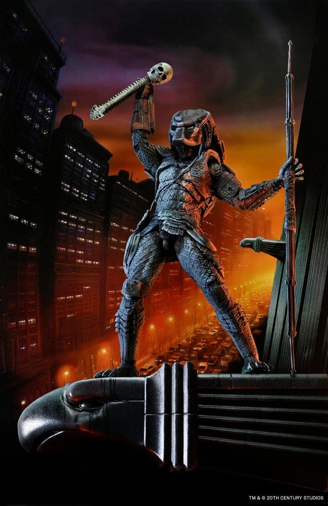 Predator 2 Action Figur City Hunter Poster Series 18 cm