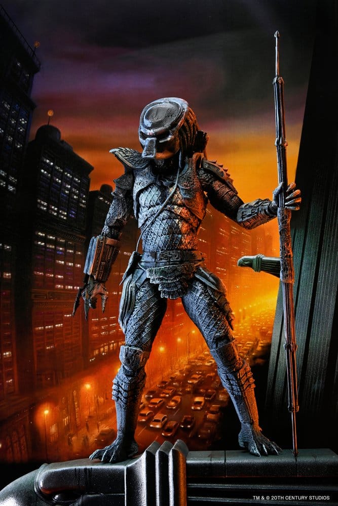 Predator 2 Action Figur City Hunter Poster Series 18 cm