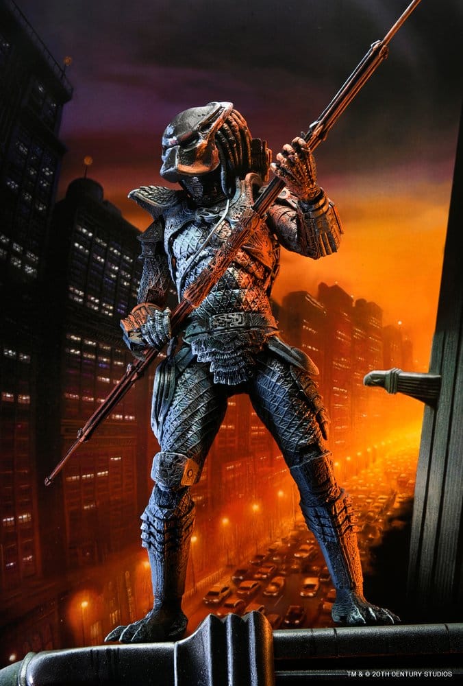 Predator 2 Action Figur City Hunter Poster Series 18 cm