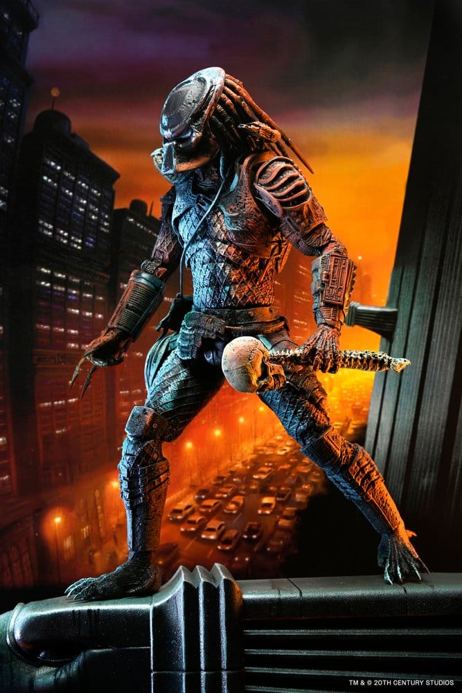 Predator 2 Action Figur City Hunter Poster Series 18 cm