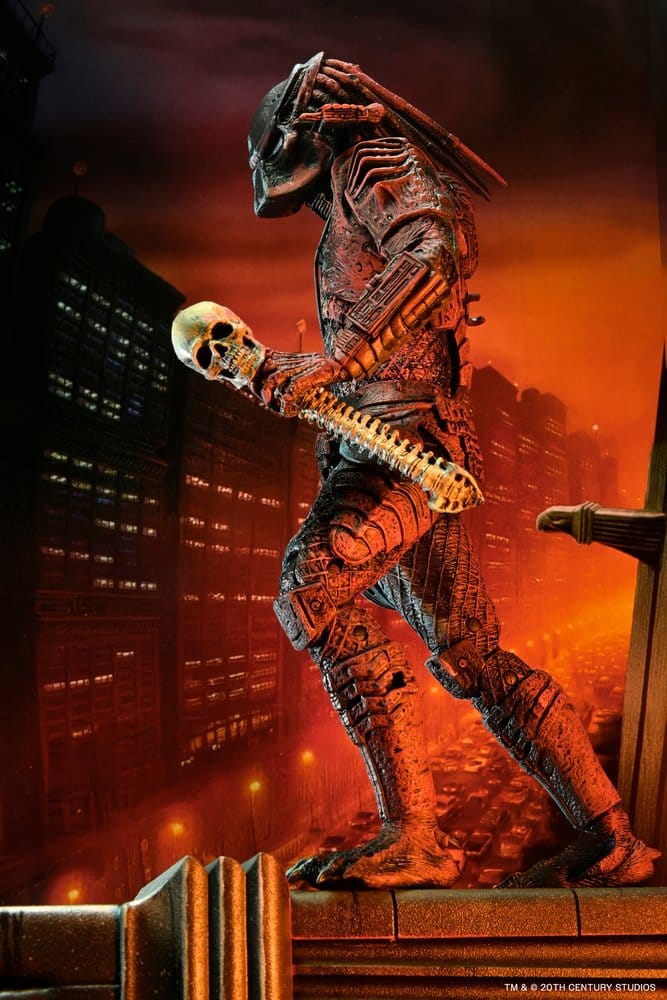Predator 2 Action Figur City Hunter Poster Series 18 cm