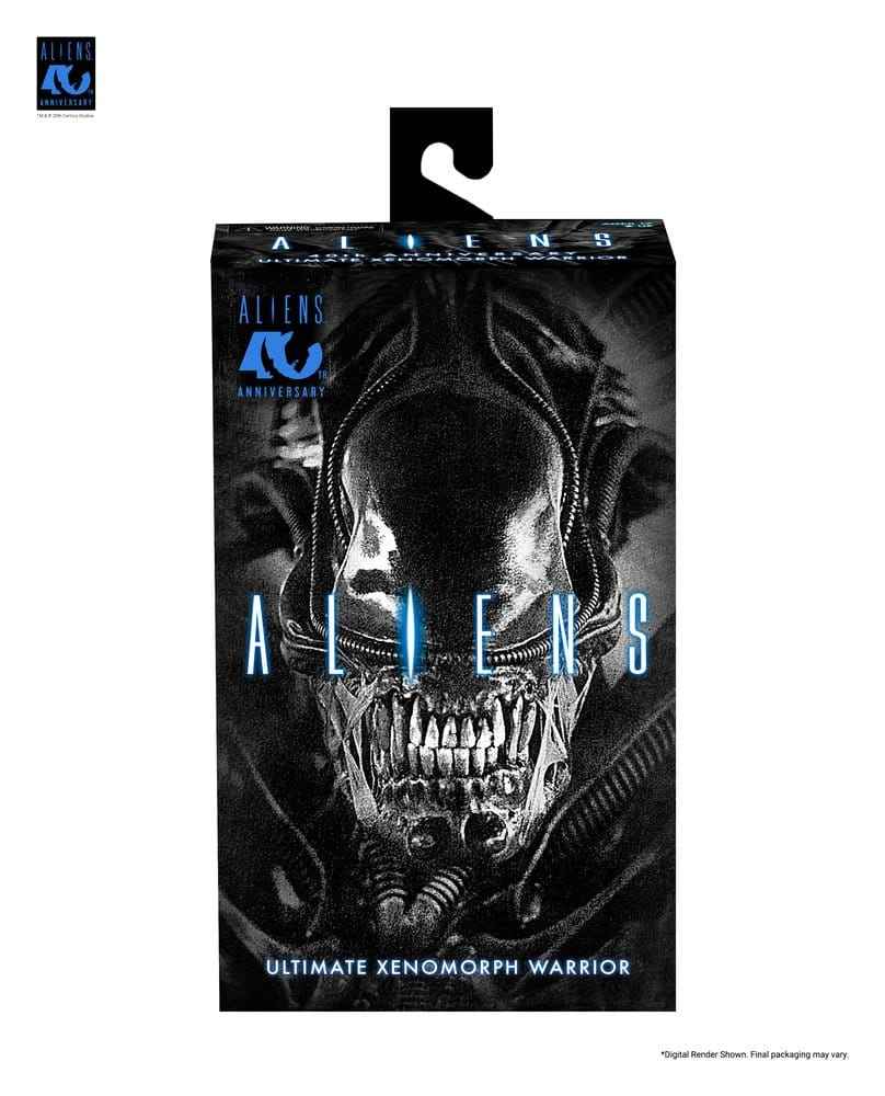 Aliens Ultimata Actionfigur Krigare (1986) Xenomorph Svart (40-årsjubileum) 23 cm