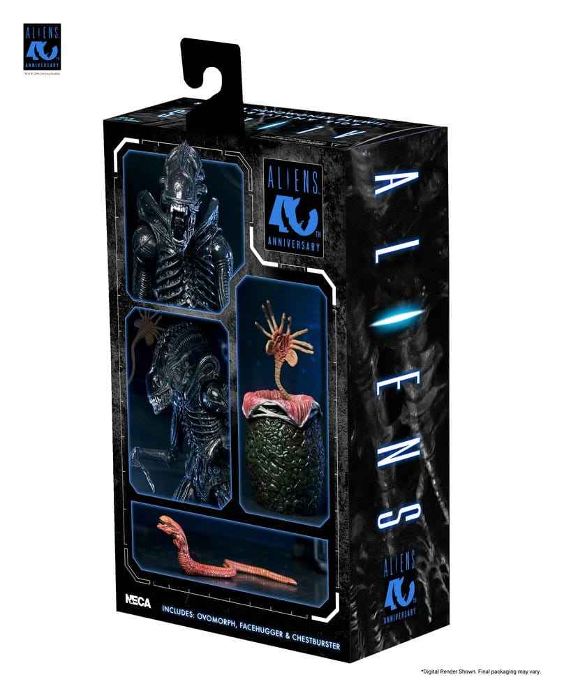 Aliens Ultimata Actionfigur Krigare (1986) Xenomorph Svart (40-årsjubileum) 23 cm