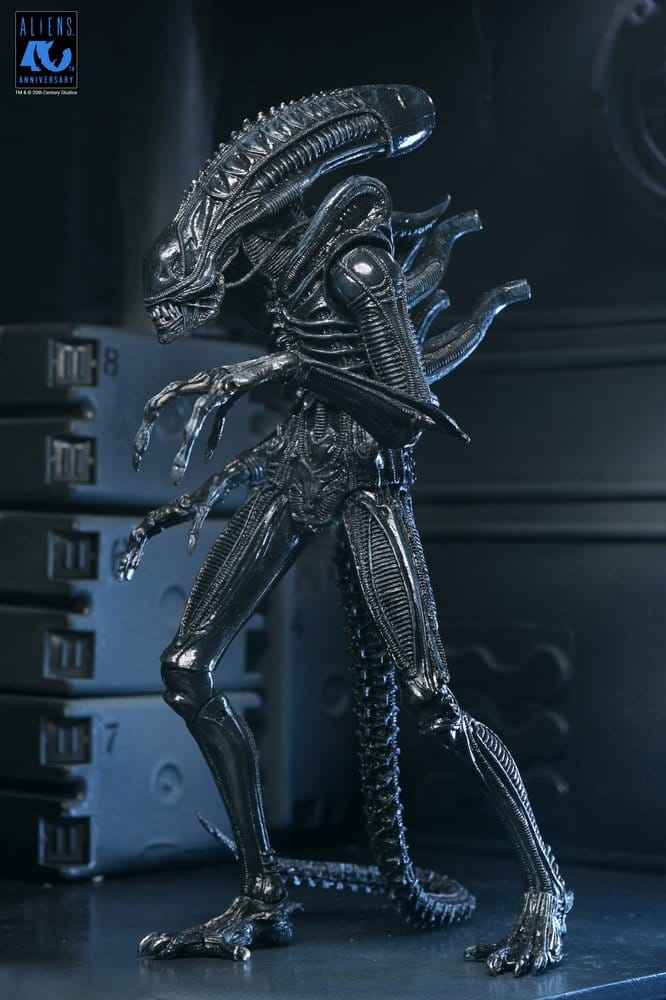 Aliens Ultimata Actionfigur Krigare (1986) Xenomorph Svart (40-årsjubileum) 23 cm