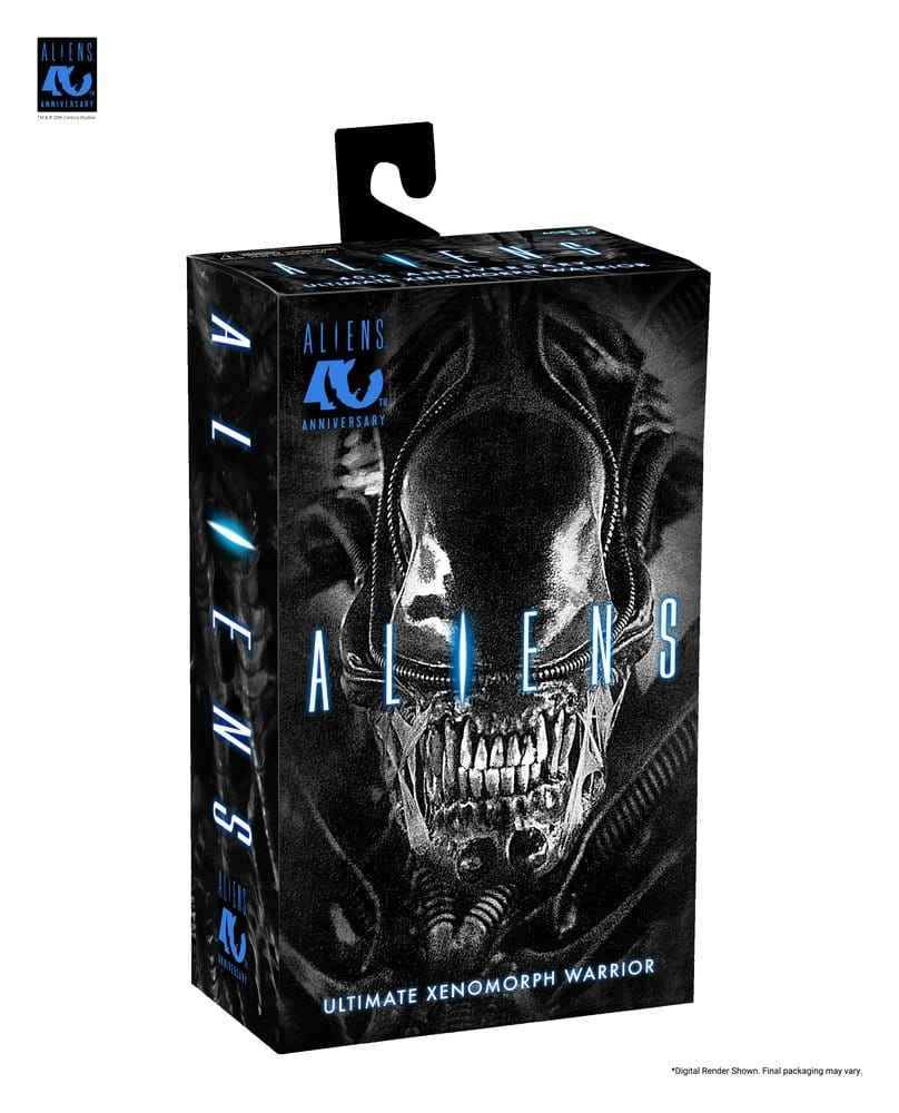 Aliens Ultimata Actionfigur Krigare (1986) Xenomorph Svart (40-årsjubileum) 23 cm