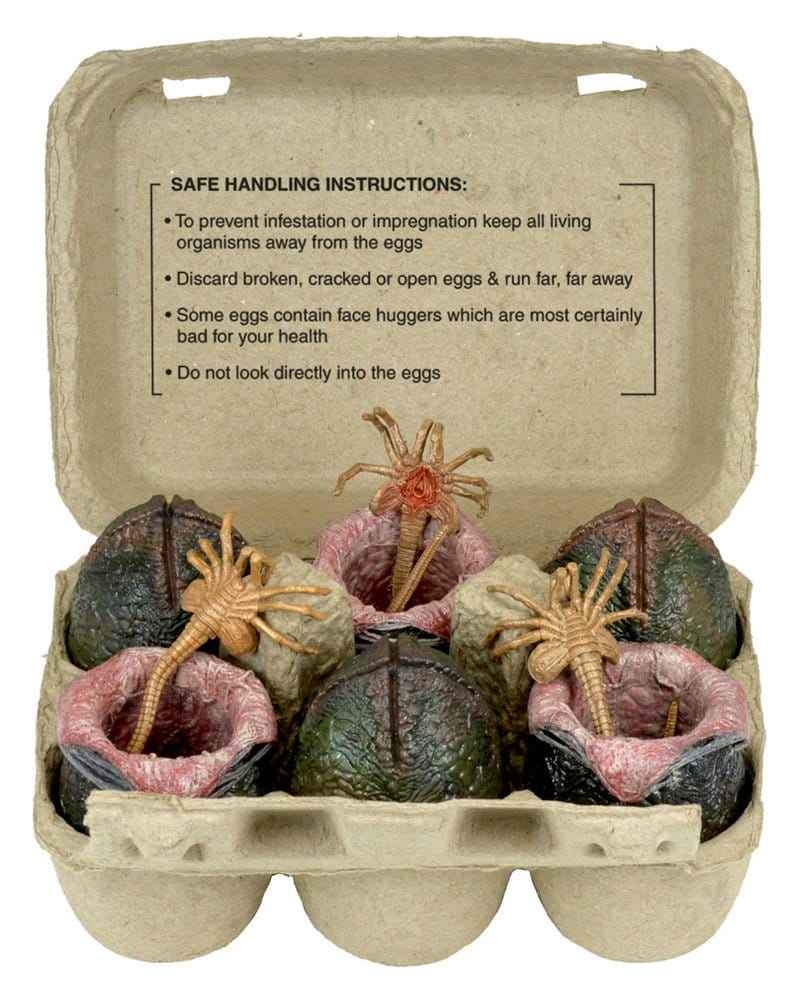Aliens 6-Pack Tillbehörsset Kartong med Alien-Ägg (40-årsjubileum)