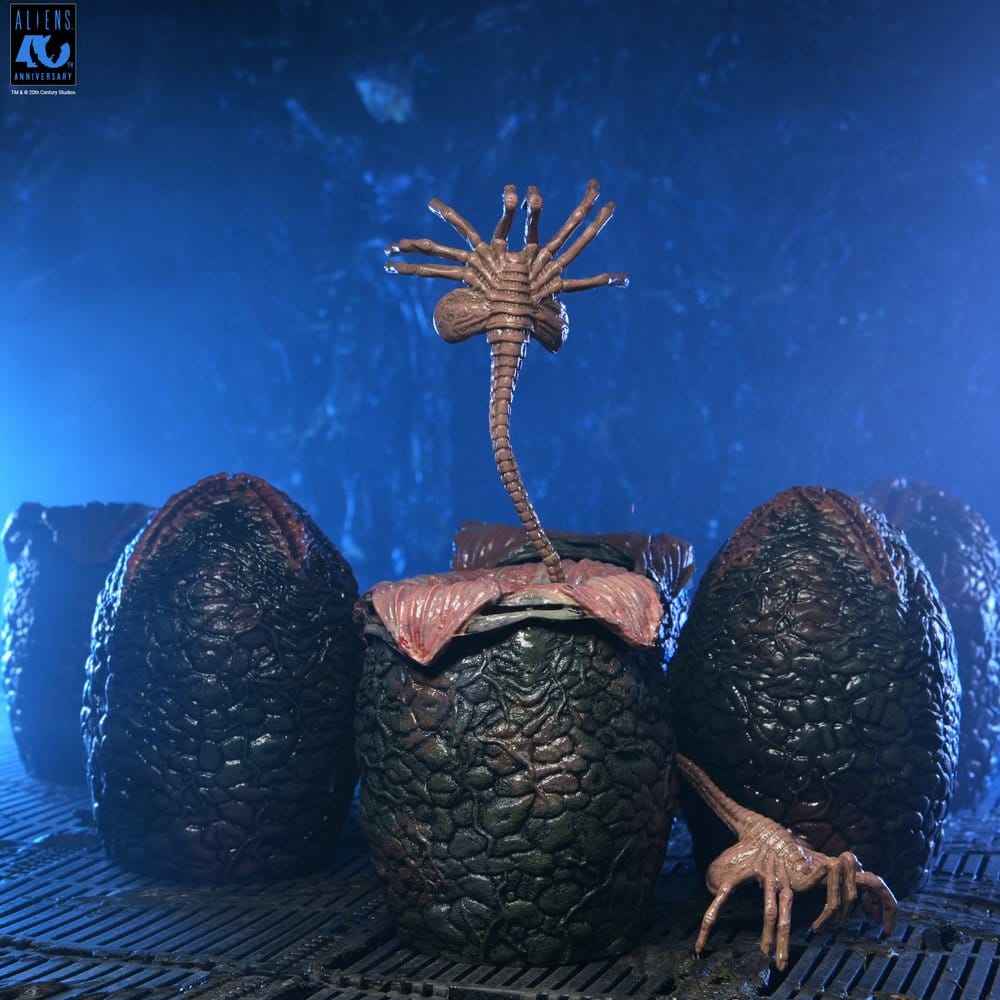 Aliens 6-Pack Tillbehörsset Kartong med Alien-Ägg (40-årsjubileum)