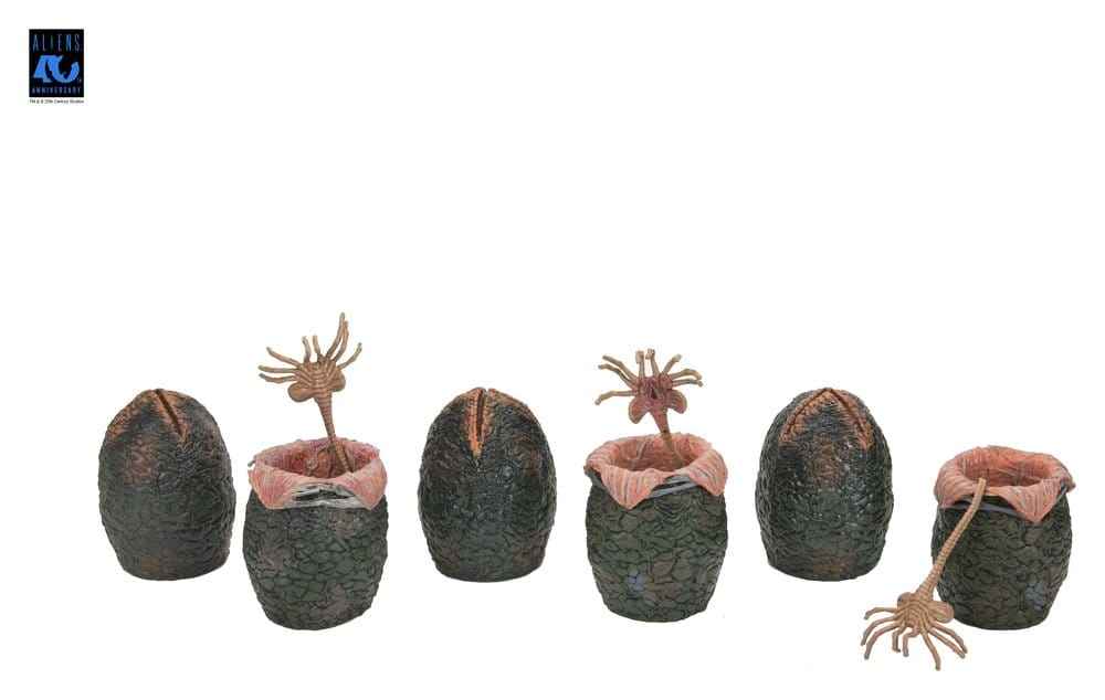 Aliens 6-Pack Tillbehörsset Kartong med Alien-Ägg (40-årsjubileum)