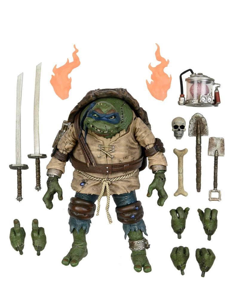 Universal Monsters x Teenage Mutant Ninja Turtles Action Figur Ultimate Leonardo som Hunchback 18 cm NECA