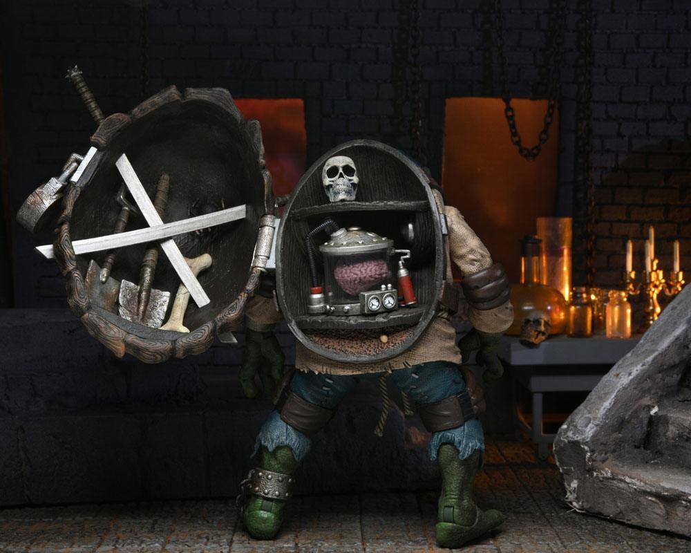 Universal Monsters x Teenage Mutant Ninja Turtles Action Figur Ultimate Leonardo som Hunchback 18 cm NECA