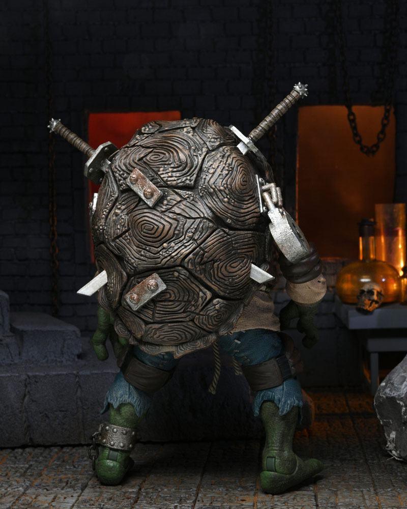 Universal Monsters x Teenage Mutant Ninja Turtles Action Figur Ultimate Leonardo som Hunchback 18 cm NECA