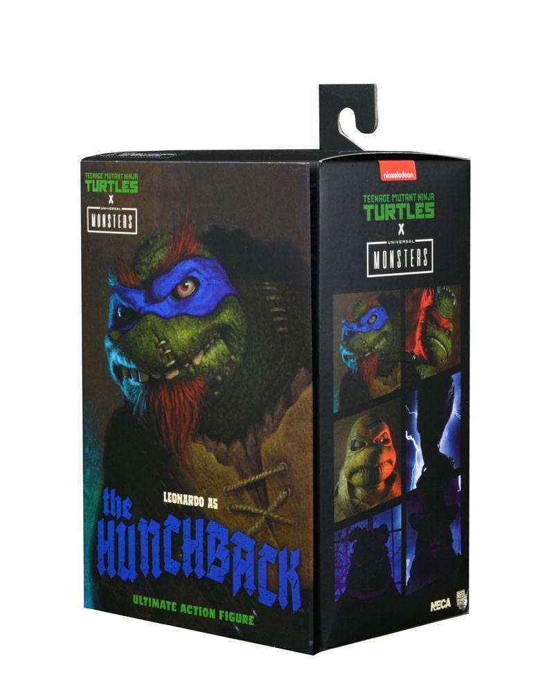 Universal Monsters x Teenage Mutant Ninja Turtles Action Figur Ultimate Leonardo som Hunchback 18 cm NECA