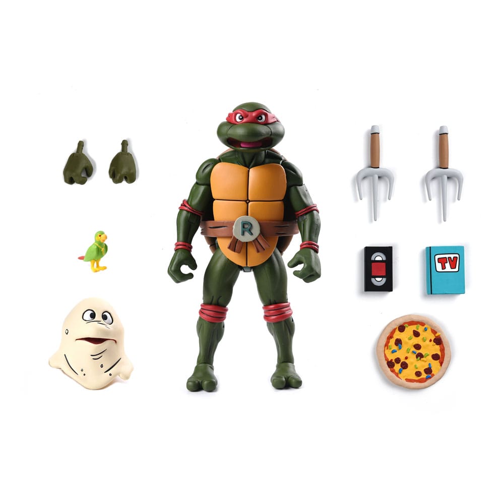 Teenage Mutant Ninja Turtles (1987 Cartoon) Action Figure Ultimate Raphael (VHS) 18 cm