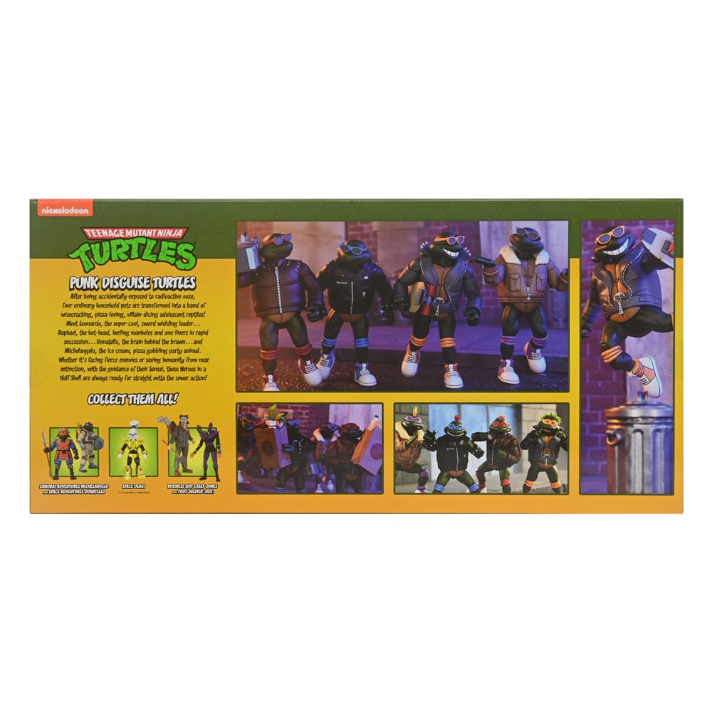 Teenage Mutant Ninja Turtles Punk Turtles 4-Pack 18 cm NECA