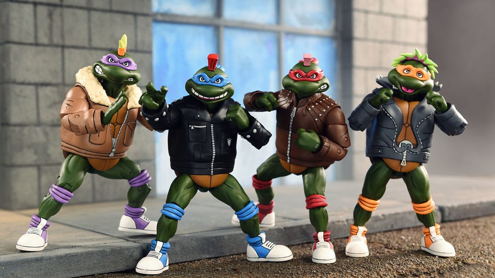 Teenage Mutant Ninja Turtles Punk Turtles 4-Pack 18 cm NECA