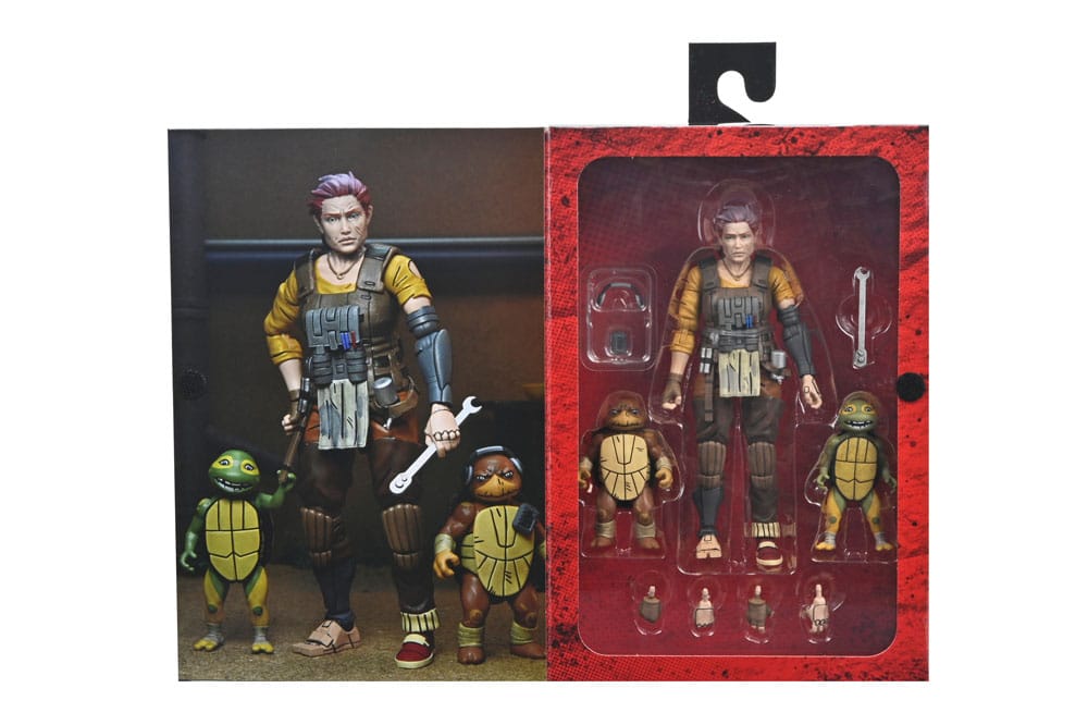 Teenage Mutant Ninja Turtles (The Last Ronin The Lost Years) Action Figur Grammy April med Baby Yi & Moja 18 cm NECA