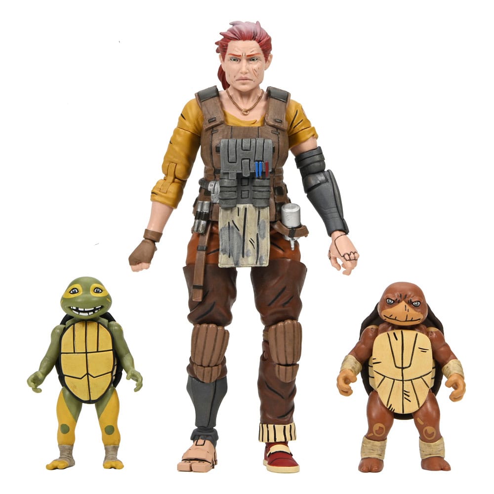 Teenage Mutant Ninja Turtles (The Last Ronin The Lost Years) Action Figur Grammy April med Baby Yi & Moja 18 cm NECA
