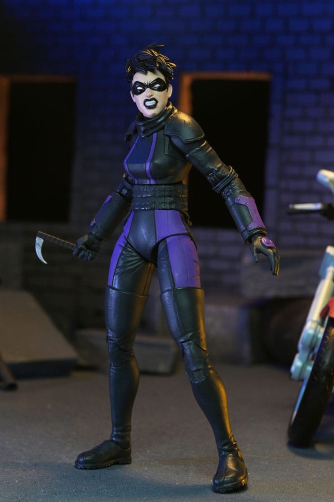 Teenage Mutant Ninja Turtles Actionfigur Casey Marie med Last Ronin Motorcykel 18 cm NECA