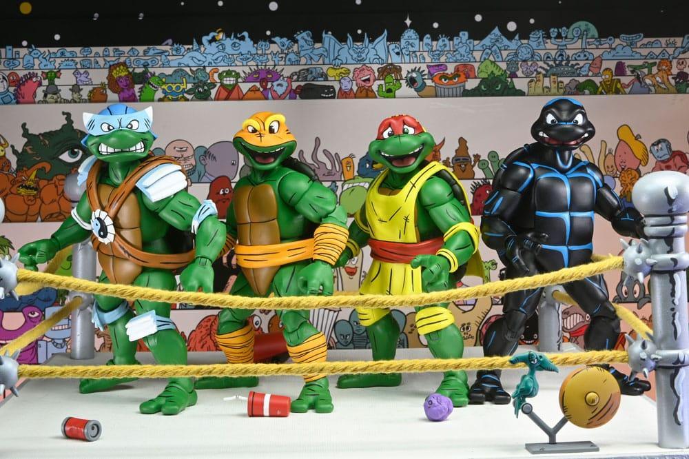 Teenage Mutant Ninja Turtles (Archie Comics) Action Figurr 4-Pack Stump Wrestling Turtles 18 cm NECA