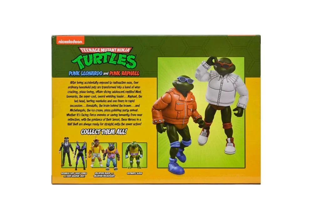 Teenage Mutant Ninja Turtles (Cartoon) Actionfigur Punk Leo och Punk Raph 2-Pack 18 cm NECA