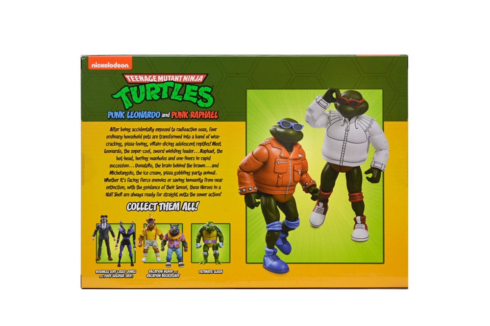 Teenage Mutant Ninja Turtles (Cartoon) Actionfigur Punk Leo och Punk Raph 2-Pack 18 cm NECA