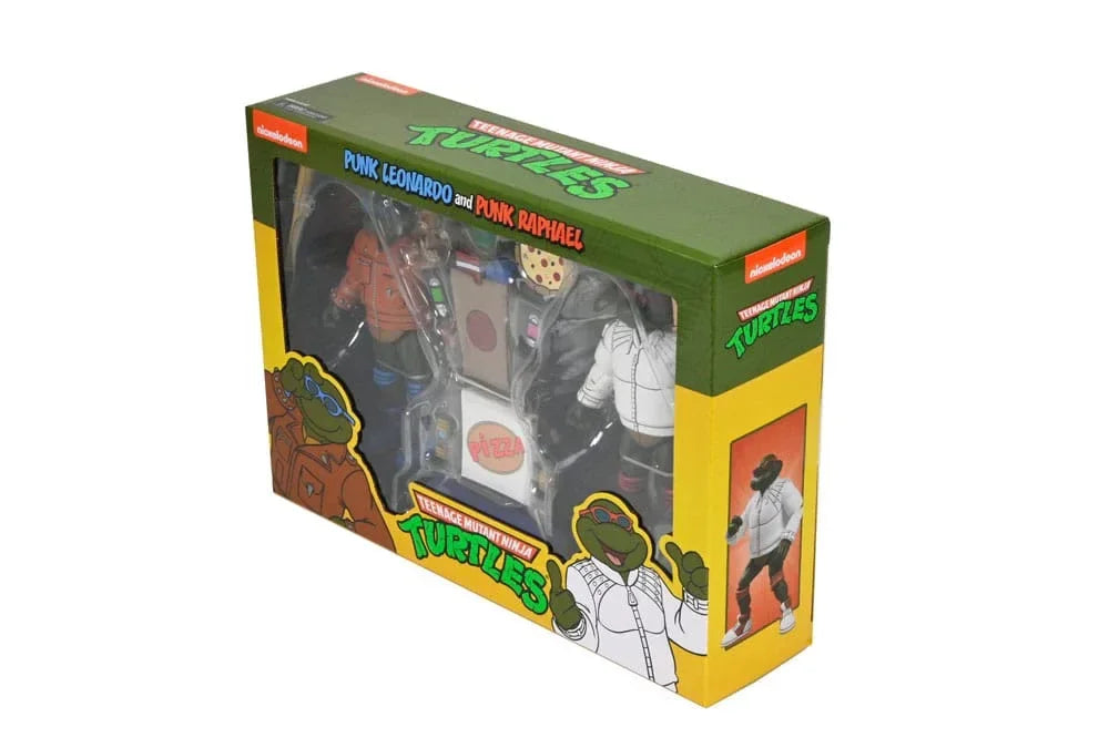 Teenage Mutant Ninja Turtles (Cartoon) Actionfigur Punk Leo och Punk Raph 2-Pack 18 cm NECA